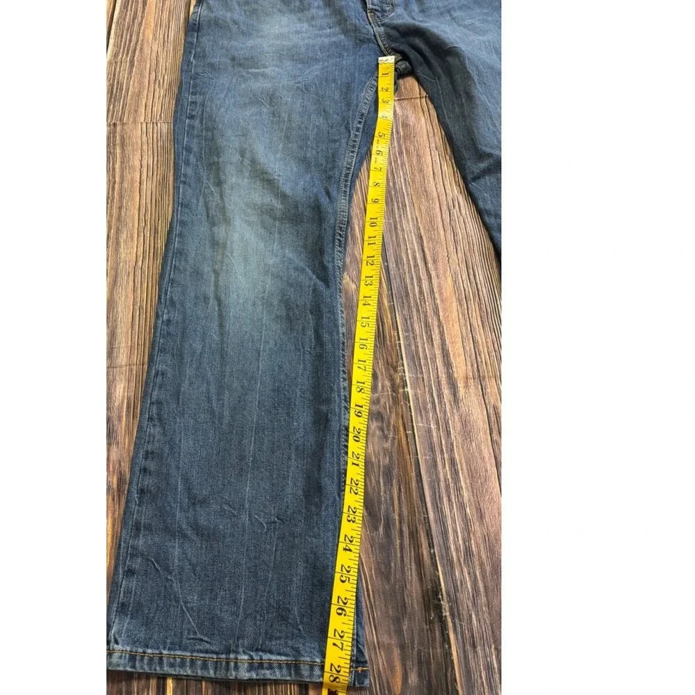 Levis 527 Jeans Mens 36x30 Blue Slim Bootcut Wash Denim Western Cowboy Rodeo